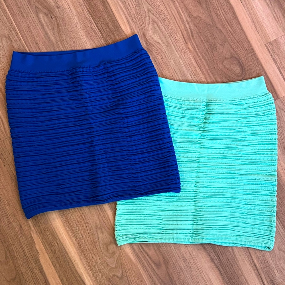 2 comfy bodycon skirts
